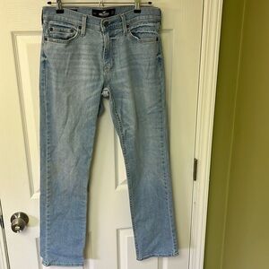 Hollister Epic Flex Slim Straight‎ Light Wash Jeans Men's Denim 29x30